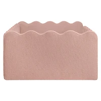 Rizo Montessori-Inspired Twin Bed - Performance Rose Boucle