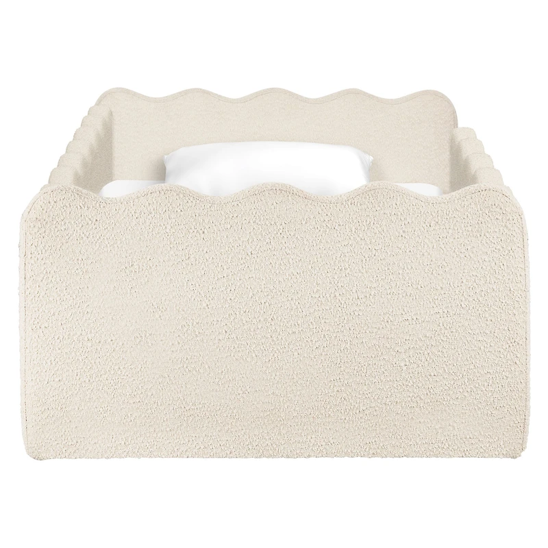 Rizo Montessori-Inspired Twin Bed - Performance Ivory Boucle