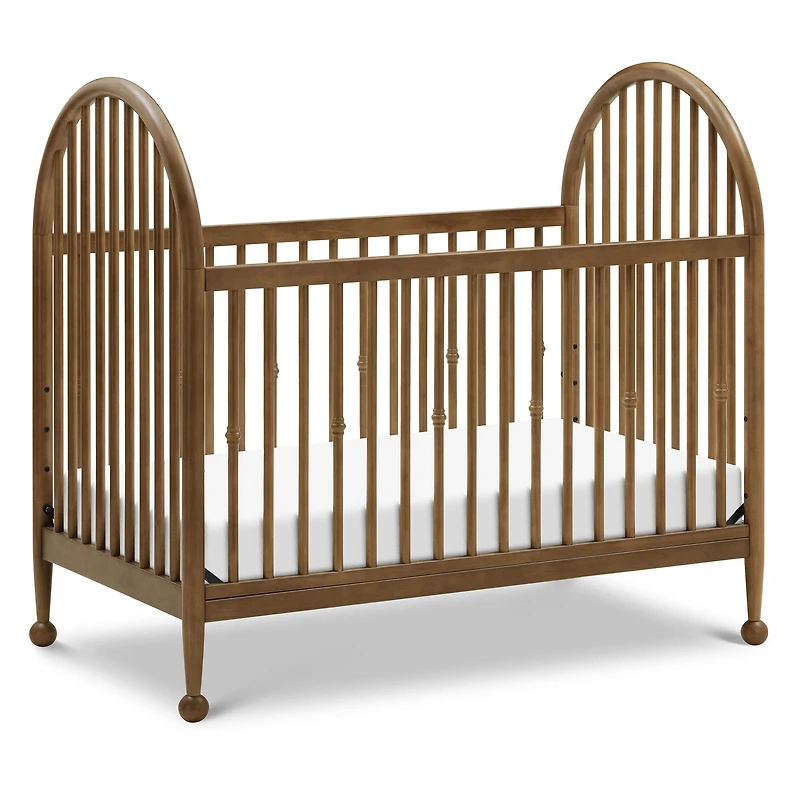 Alouette 3-in-1 Convertible Spindle Crib - Natural Walnut