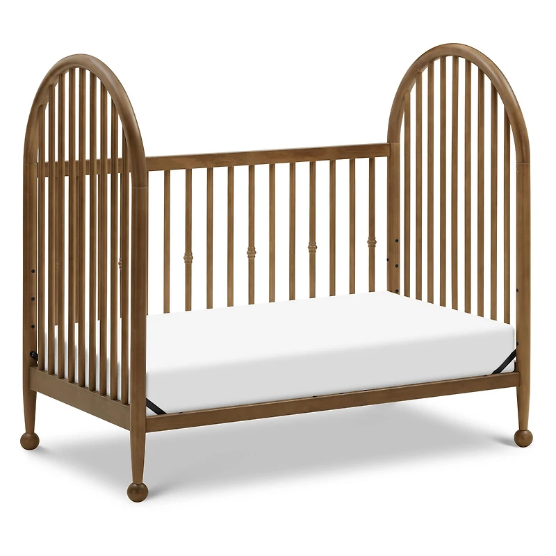 Alouette 3-in-1 Convertible Spindle Crib - Natural Walnut