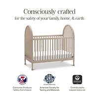Alouette 3-in-1 Convertible Spindle Crib - Washed Pine