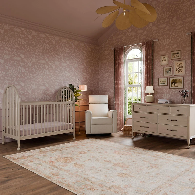 Alouette 3-in-1 Convertible Spindle Crib - Washed Pine