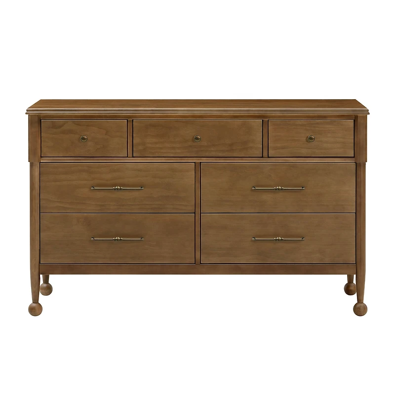 Alouette 7-Drawer Assembled Dresser - Natural Walnut
