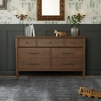 Commode 7 Tiroirs Alouette - Noyer Naturel