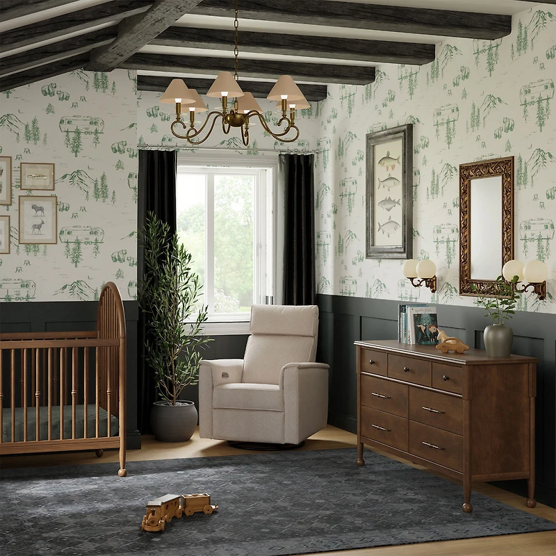 Commode 7 Tiroirs Alouette - Noyer Naturel