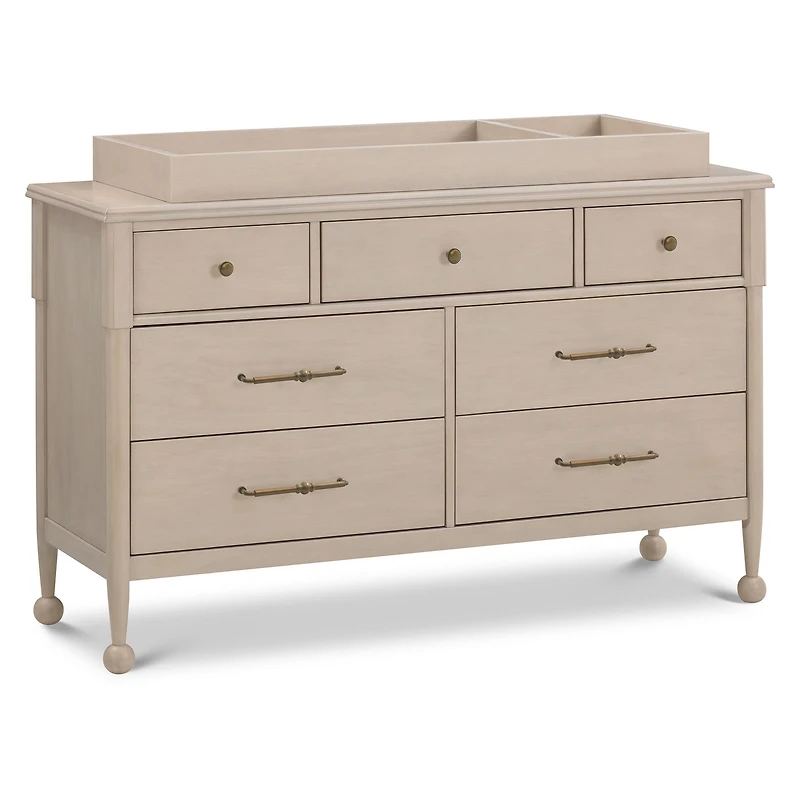 Alouette 7-Drawer Assembled Dresser - Washed Pine