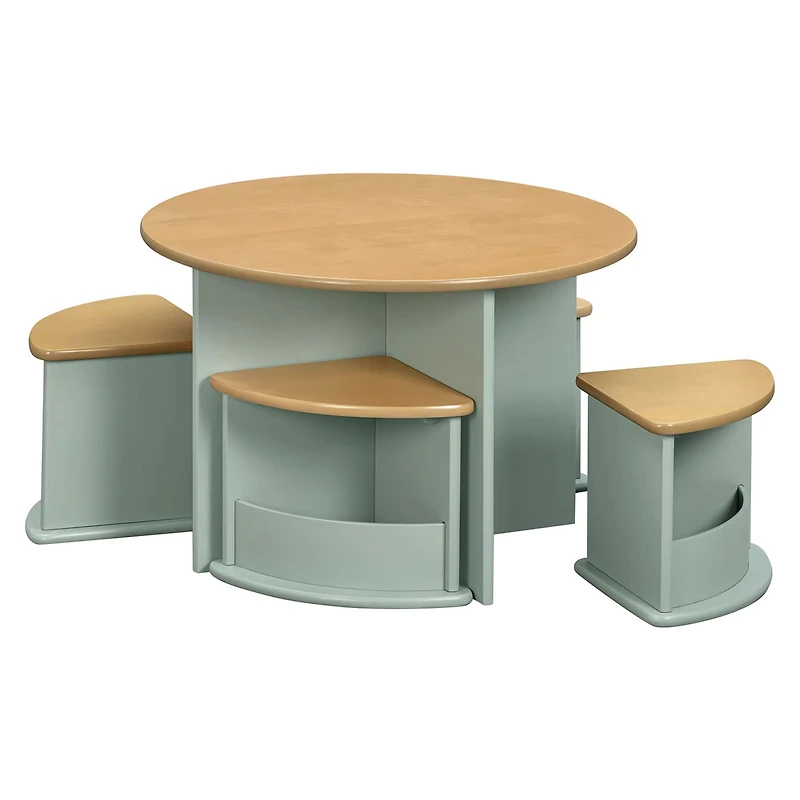 Nessa Nesting Play Table - Light Sage and Honey