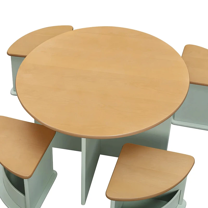 Nessa Nesting Play Table - Light Sage and Honey