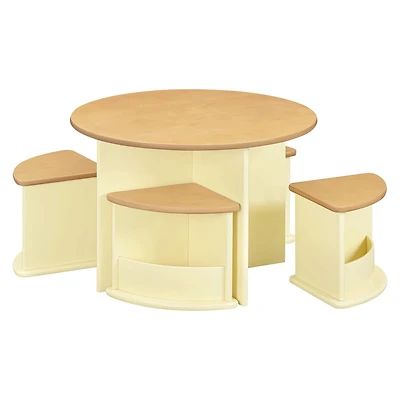 Nessa Nesting Play Table - Yellow and Honey