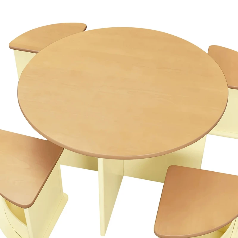 Nessa Nesting Play Table - Yellow and Honey