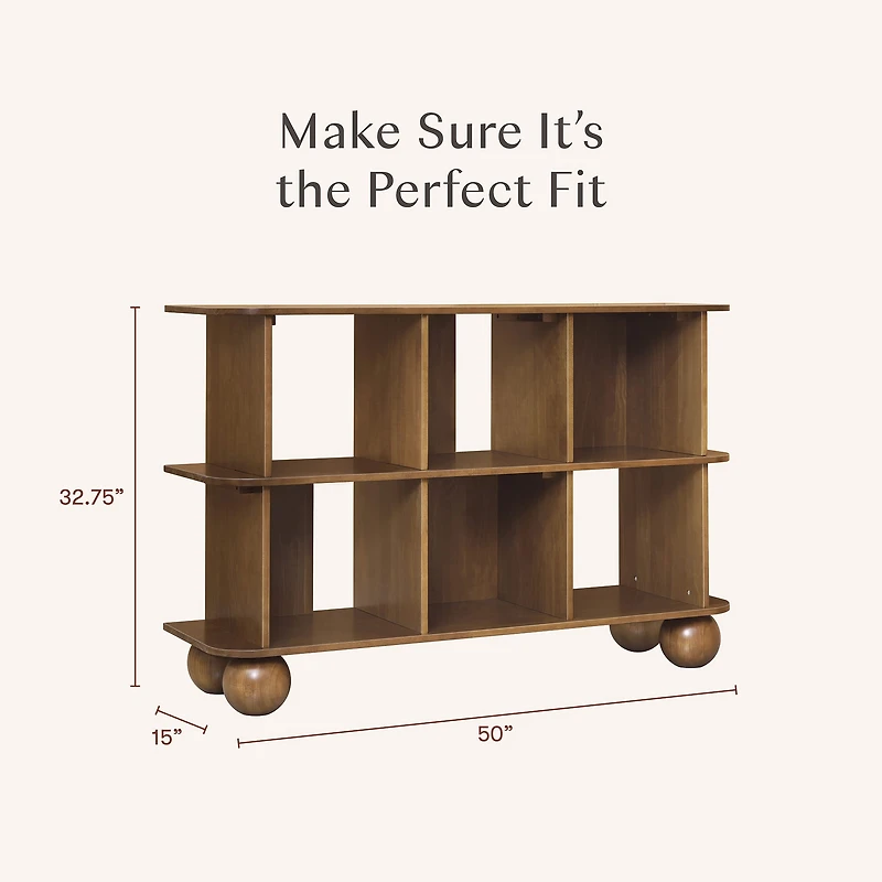 Crosby Open Bookcase - Walnut