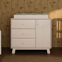 Hudson Modern 3-Drawer Dresser - Washed Natural