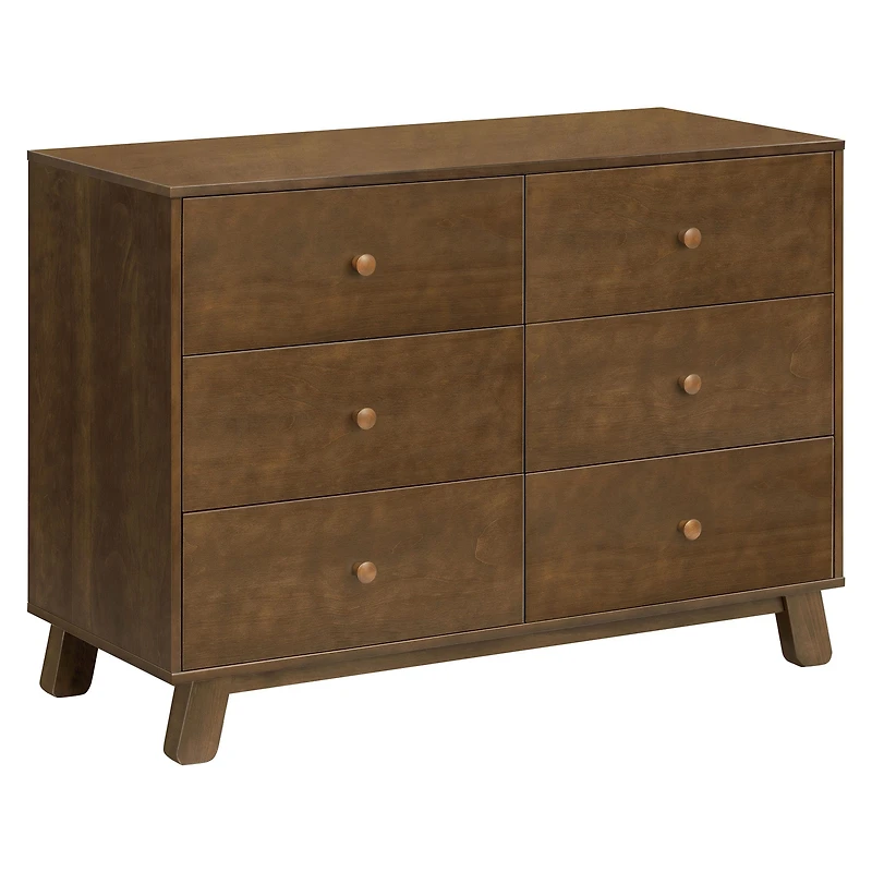 Commode 6 Tiroirs Hudson - Noyer Naturel