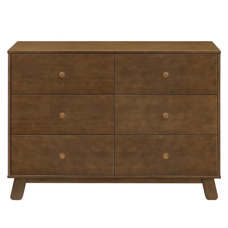 Hudson Modern 6-Drawer Assembled Double Dresser - Natural washed