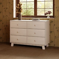 Hudson Modern 6-Drawer Assembled Double Dresser - Natural Washed