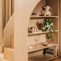 Moab Stair Loft Bed - Taupe/Ash