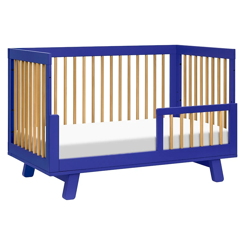 Hudson 3-in-1 Convertible Crib - Cobalt / Honey