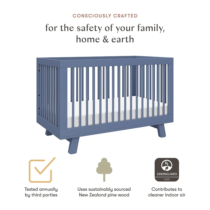 Hudson 3-in-1 Convertible Crib