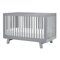 Hudson 3-in-1 Convertible Crib - Grey