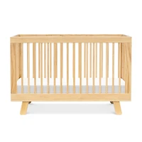 Hudson 3-in-1 Convertible Crib with Toddler Bed Conversion Kit - Natural Finish