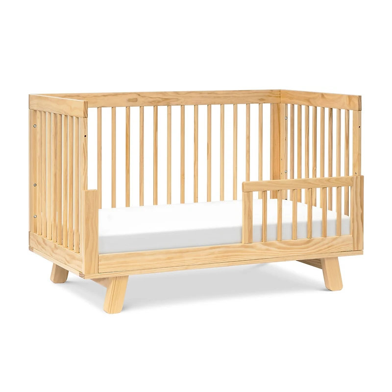 Hudson 3-in-1 Convertible Crib with Toddler Bed Conversion Kit - Natural Finish