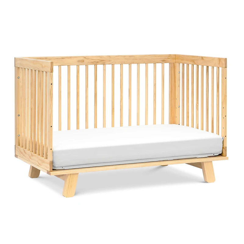 Hudson 3-in-1 Convertible Crib with Toddler Bed Conversion Kit - Natural Finish