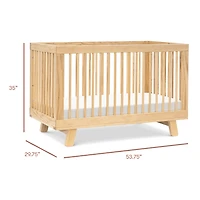 Couchette Convertible 3-en-1 Hudson avec kit de conversion - Naturel
