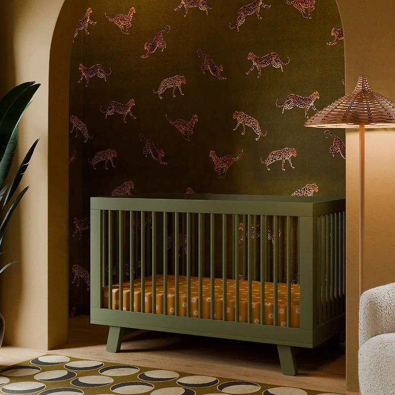Hudson 3-in-1 Convertible Crib - Olive