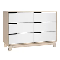 Hudson 6-Drawer Double Dresser - Washed Natural / White