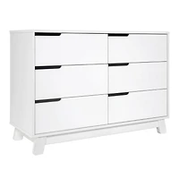 Hudson 6-Drawer Double Dresser - White