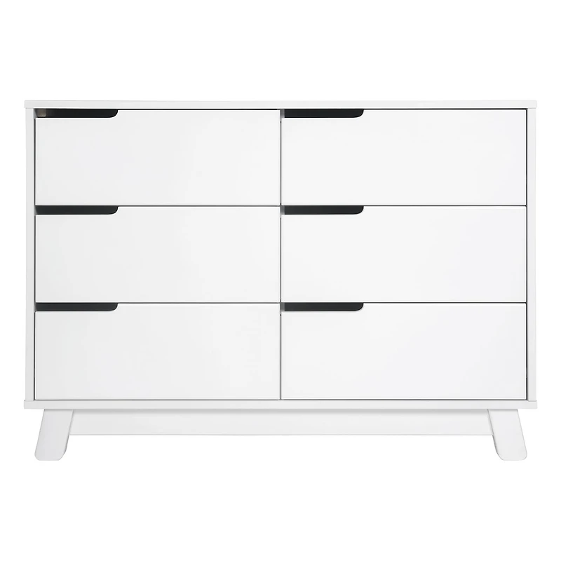 Hudson 6-Drawer Double Dresser - White