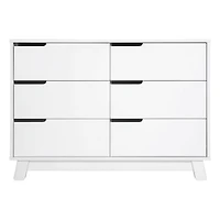 Hudson 6-Drawer Double Dresser - White