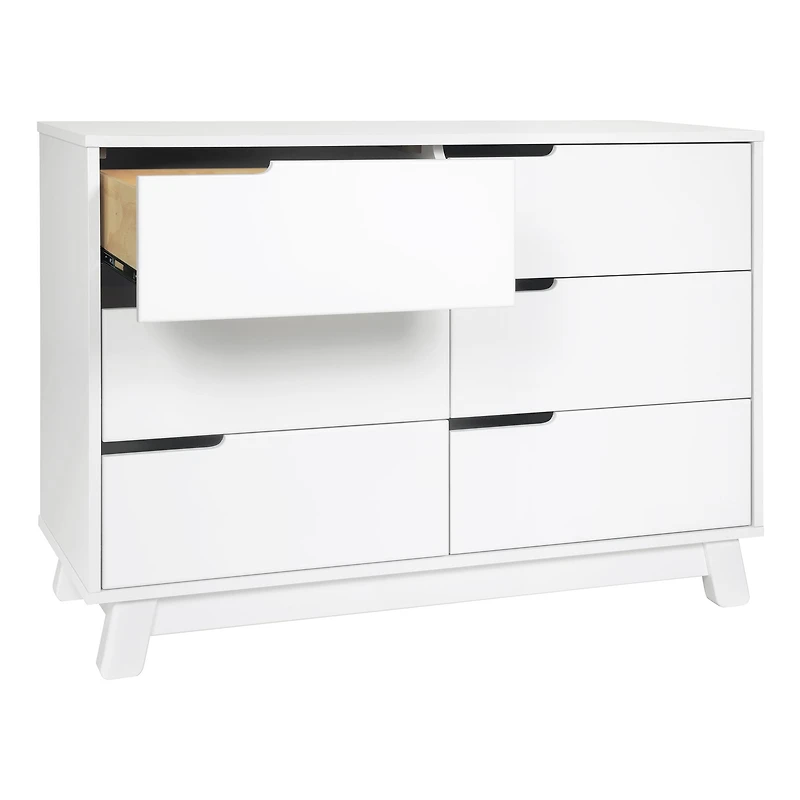 Hudson 6-Drawer Double Dresser - White