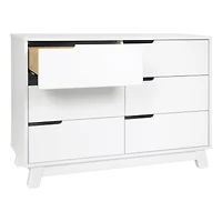 Hudson 6-Drawer Double Dresser - White