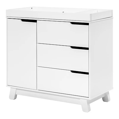 Meuble à Langer à 3 Tiroirs Hudson avec Plateau Amovible - Blanc