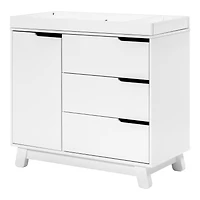 Meuble à Langer à 3 Tiroirs Hudson avec Plateau Amovible - Blanc
