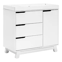 Meuble à Langer à 3 Tiroirs Hudson avec Plateau Amovible - Blanc