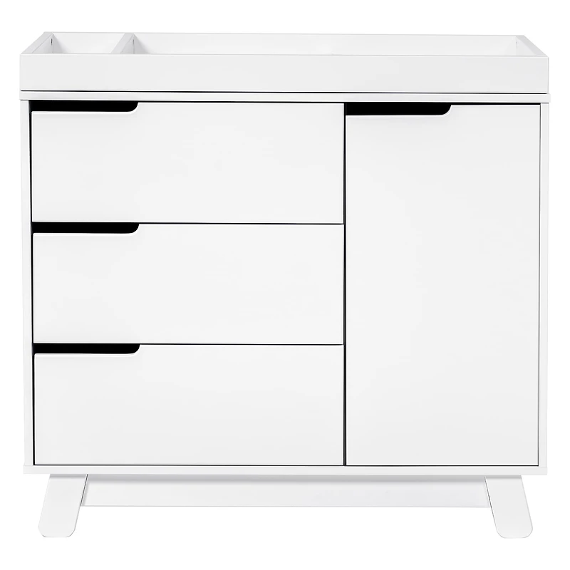 Meuble à Langer à 3 Tiroirs Hudson avec Plateau Amovible - Blanc