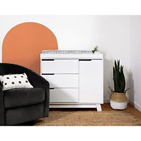 Meuble à Langer à 3 Tiroirs Hudson avec Plateau Amovible - Blanc