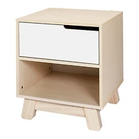 Hudson Nightstand with USB Port - Washed Natural / White