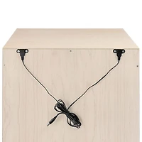 Hudson Nightstand with USB Port - Washed Natural / White