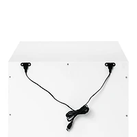 Table de Nuit Hudson avec port USB -  Blanc