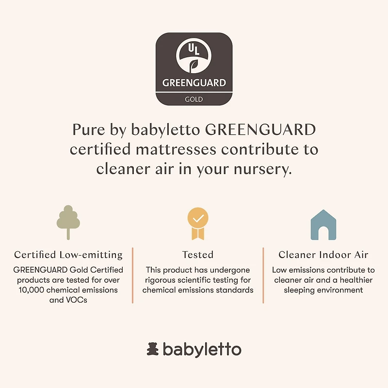 Pure Core Non-Toxic Mini Crib Mattress - Hybrid Cover
