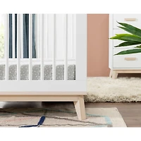 Scoot 3-in-1 Convertible Crib - White / Washed Natural