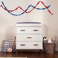 Meuble à Langer 3 Tiroirs Scoot - Blanc / Noyer