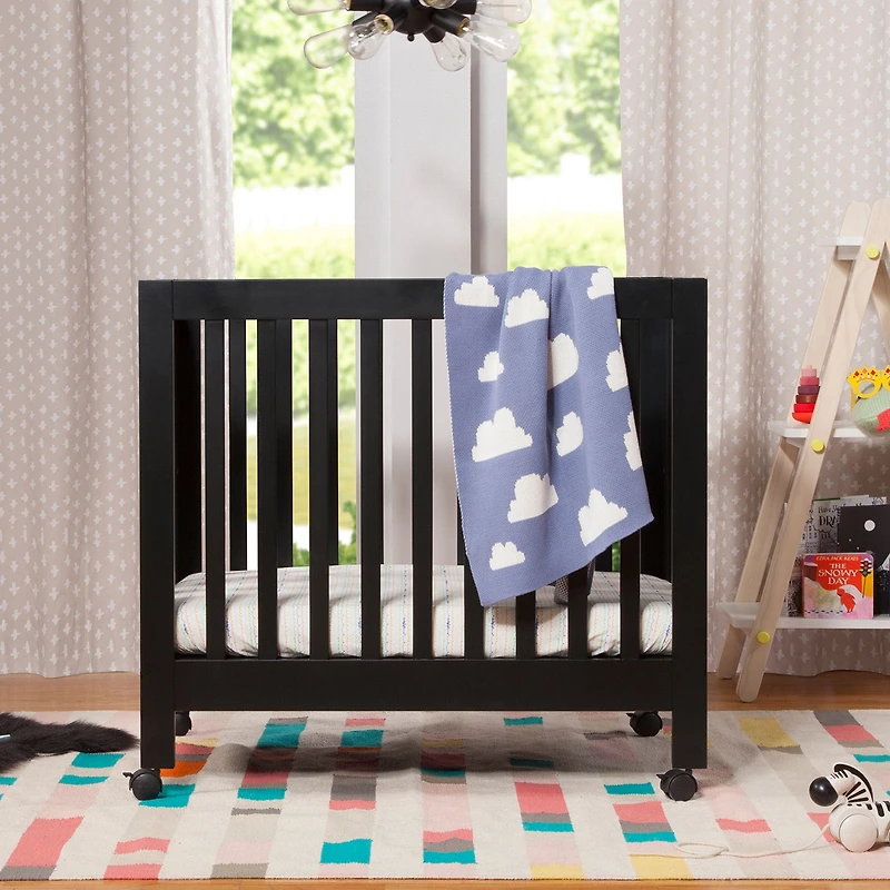 Origami Mini Crib - Black Finish