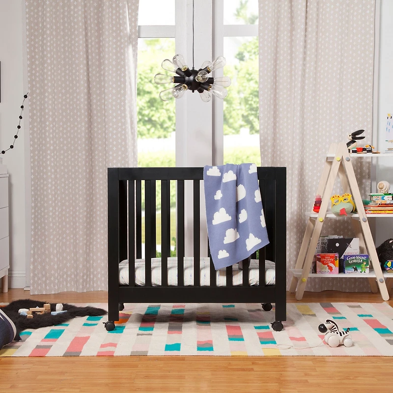 Origami Mini Crib - Black Finish