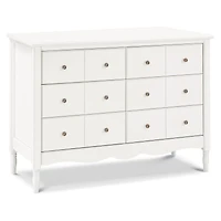 Commode Liberty 6 tiroirs - Blanc Chaud