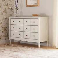 Commode Liberty 6 tiroirs - Blanc Chaud