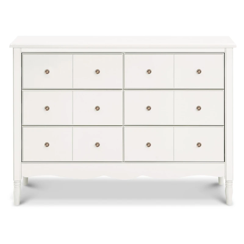 Commode Liberty 6 tiroirs - Blanc Chaud